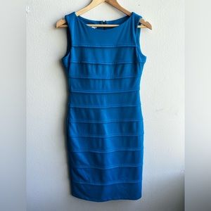 Blue sheath dress
